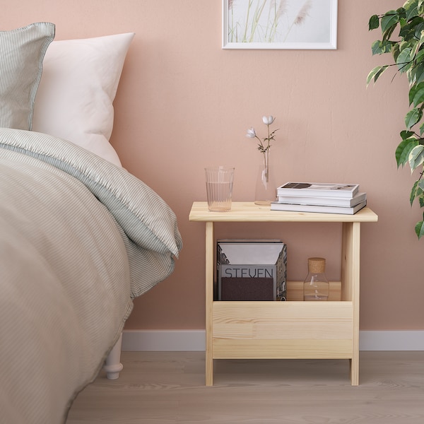 IKEA PERJOHAN stool with storage, pine, Ikea Ireland | 4503CFGQN