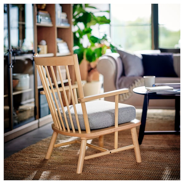 IKEA PERSBOL armchair Birch / Tibbleby Beige / Gray, Ikea Ireland | 0725KFOUR