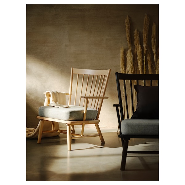 IKEA PERSBOL armchair Birch / Tibbleby Beige / Gray, Ikea Ireland | 0725KFOUR