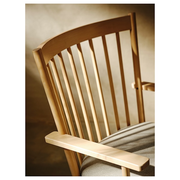 IKEA PERSBOL armchair Birch / Tibbleby Beige / Gray, Ikea Ireland | 0725KFOUR