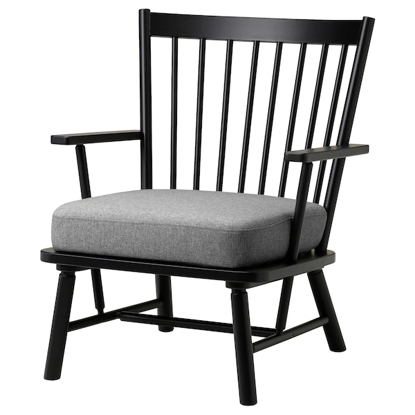 IKEA PERSBOL armchair Black / Tibbleby Beige / Gray, Ikea Ireland | 2914GFWKP