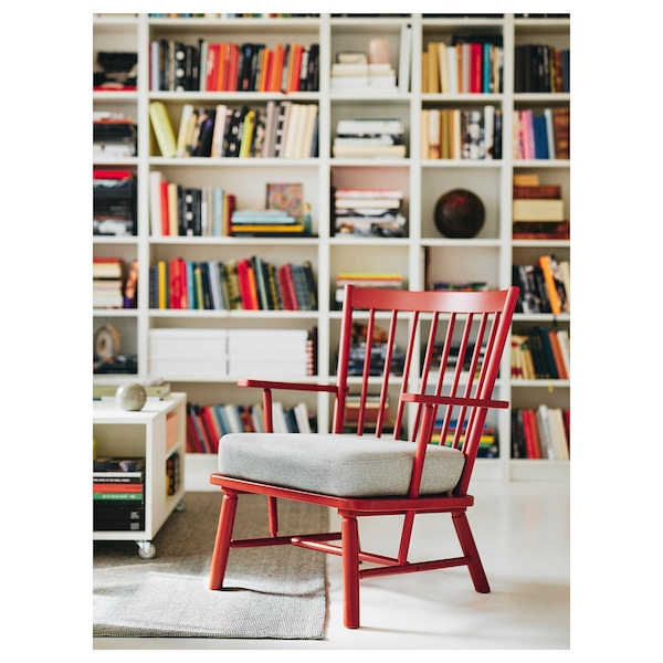 IKEA PERSBOL armchair Brown / Red / Tibbleby Beige / Gray, Ikea Ireland | 8691JHEZX