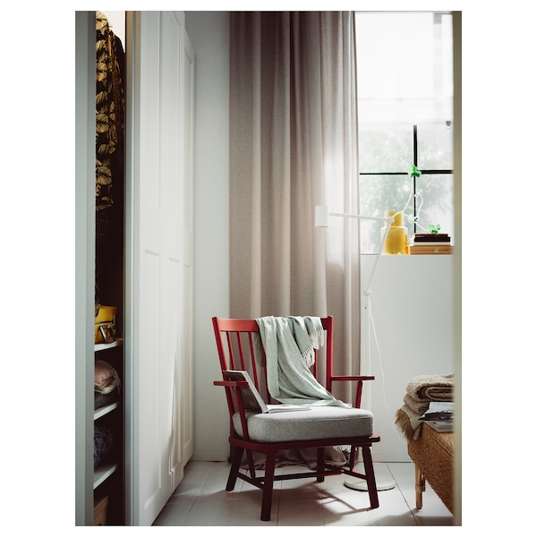 IKEA PERSBOL armchair Brown / Red / Tibbleby Beige / Gray, Ikea Ireland | 8691JHEZX