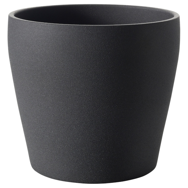 IKEA PERSILLADE plant pot, dark gray, 7 ½ in, Ikea Ireland | 1698OELUT