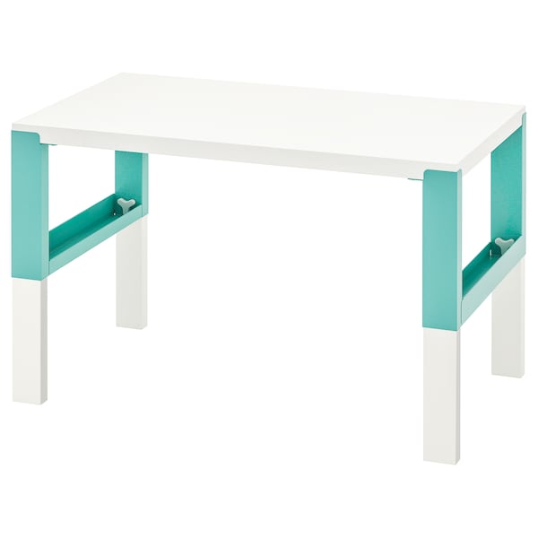 IKEA PÅHL desk, 37 3/4x22 7/8 in White / Turquoise, Ikea Ireland | 3912XPAWZ