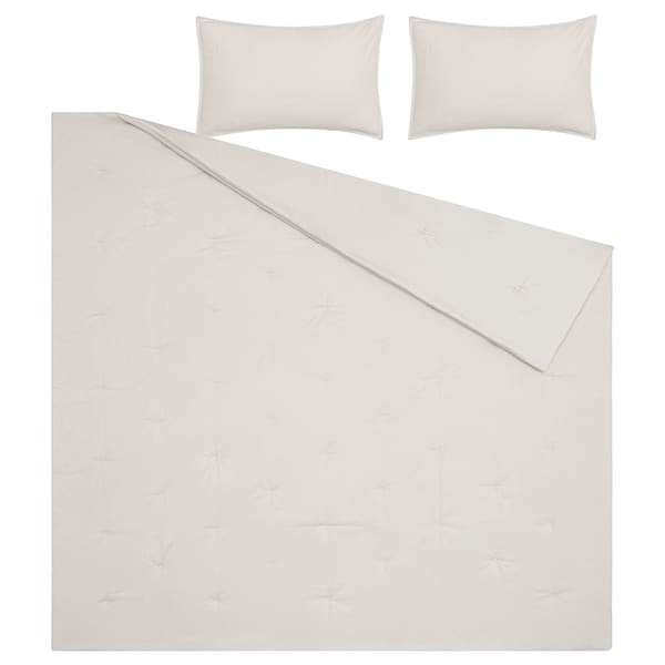 IKEA PIGGTISTEL comforter set, Full/Queen Light Gray, Ikea Ireland | 0147NAQGJ