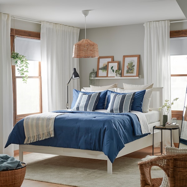 IKEA PIGGTISTEL comforter set, Full/Queen Dark Blue, Ikea Ireland | 0517AVOJW