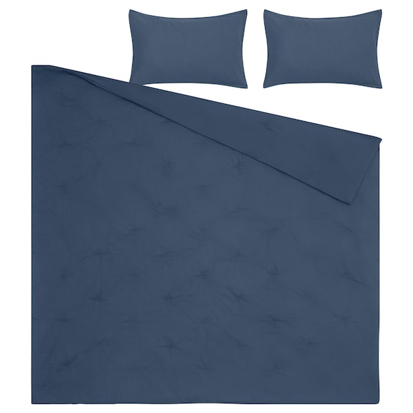 IKEA PIGGTISTEL comforter set, Full/Queen Dark Blue, Ikea Ireland | 0517AVOJW