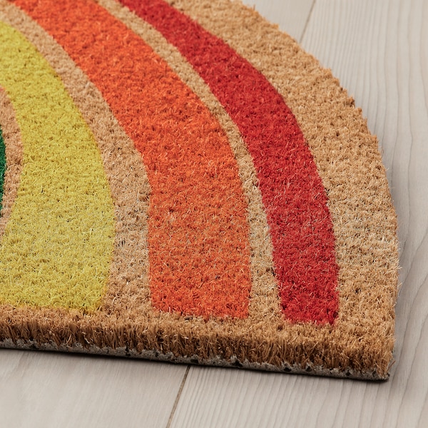 IKEA PILLEMARK door mat, rainbow, 1'8 inx2'11 in Indoor, Ikea Ireland | 6057QPUDE
