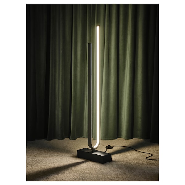 IKEA PILSKOTT LED floor lamp, smart black, Ikea Ireland | 3190ILQEK