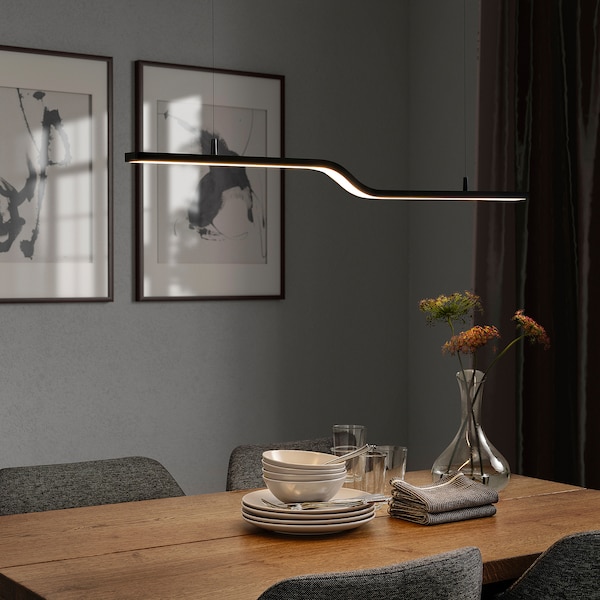 IKEA PILSKOTT LED pendant lamp, smart black, 38 in, Ikea Ireland | 3702SIQBT