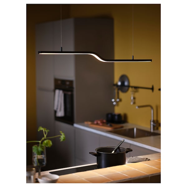 IKEA PILSKOTT LED pendant lamp, smart black, 38 in, Ikea Ireland | 3702SIQBT