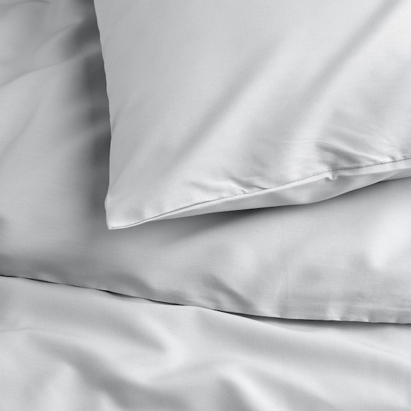 IKEA PILTANDVINGE duvet cover and pillowcase(s), King Gray, Ikea Ireland | 4678KAXBD