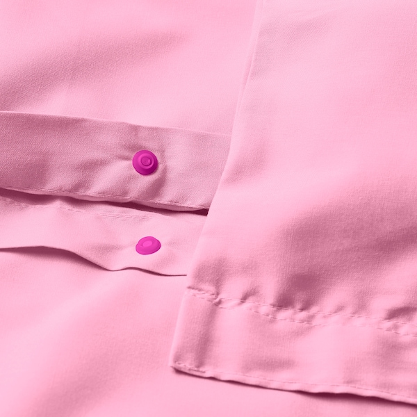 IKEA PILTANDVINGE duvet cover and pillowcase(s), King Light Pink, Ikea Ireland | 6357YINQL