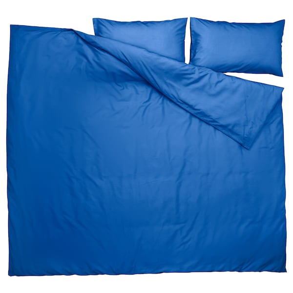 IKEA PILTANDVINGE duvet cover and pillowcase(s), King Blue, Ikea Ireland | 8469BNRJI