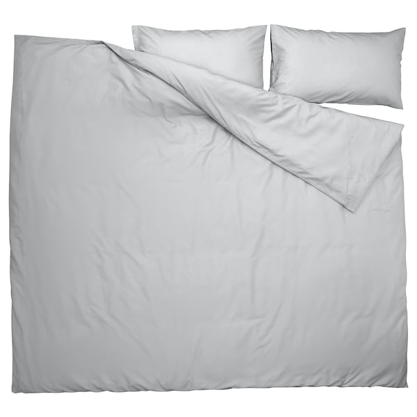 IKEA PILTANDVINGE duvet cover and pillowcase(s), Full/Queen (Double/Queen) Gray, Ikea Ireland | 3962KMZIL
