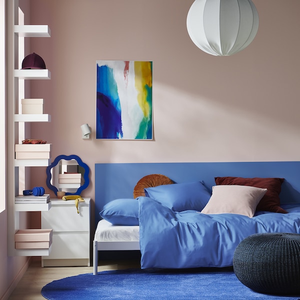 IKEA PILTANDVINGE duvet cover and pillowcase(s), Full/Queen (Double/Queen) Blue, Ikea Ireland | 6142WNPEI