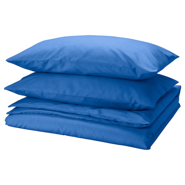 IKEA PILTANDVINGE duvet cover and pillowcase(s), Full/Queen (Double/Queen) Blue, Ikea Ireland | 6142WNPEI