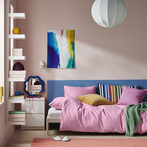 IKEA PILTANDVINGE duvet cover and pillowcase(s), Full/Queen (Double/Queen) Light Pink, Ikea Ireland | 0416TUPMC