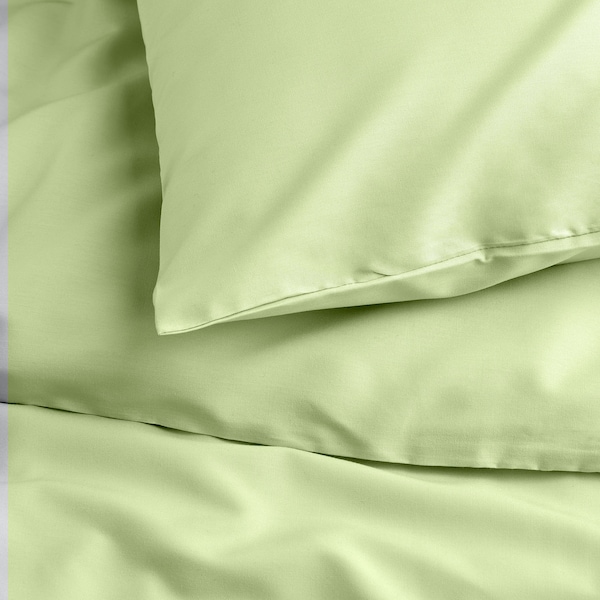 IKEA PILTANDVINGE duvet cover and pillowcase(s), Full/Queen (Double/Queen) Light Green, Ikea Ireland | 1390GCWLR