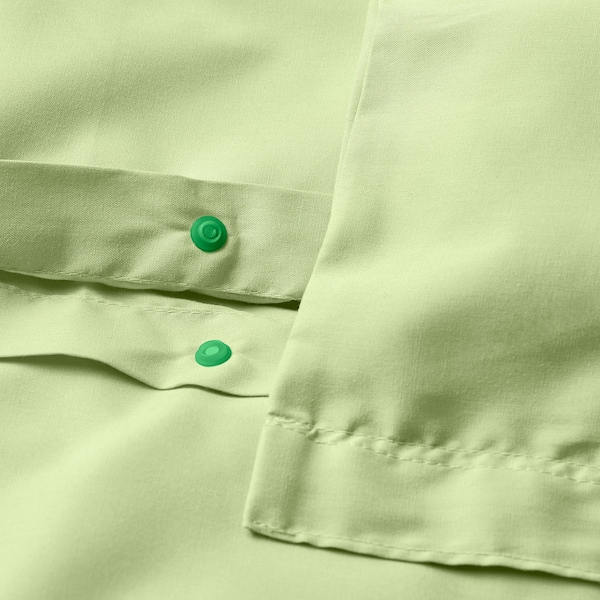 IKEA PILTANDVINGE duvet cover and pillowcase(s), Full/Queen (Double/Queen) Light Green, Ikea Ireland | 1390GCWLR