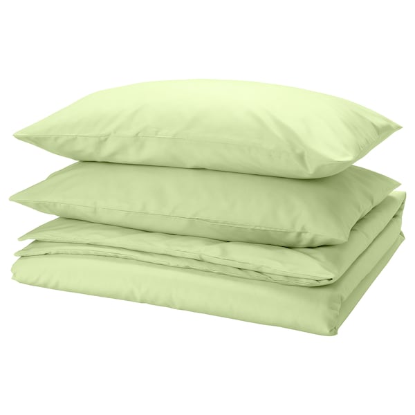 IKEA PILTANDVINGE duvet cover and pillowcase(s), Full/Queen (Double/Queen) Light Green, Ikea Ireland | 1390GCWLR