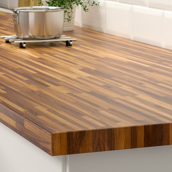 IKEA PINNARP Countertop, veneer, 98x1 1/2 in Walnut, Ikea Ireland | 6357BVOHI