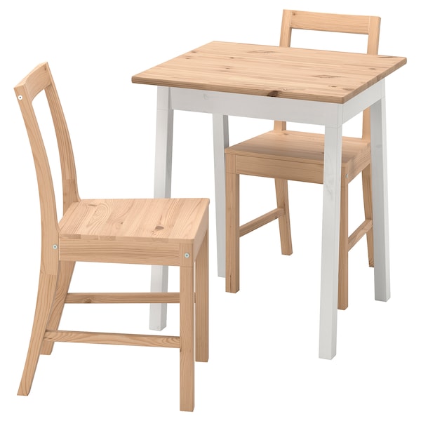 IKEA PINNTORP / PINNTORP table and 2 chairs, 25 5/8 in Light Brown Stained White Stained / Light Brown Stained, Ikea Ireland | 3401JGLTC