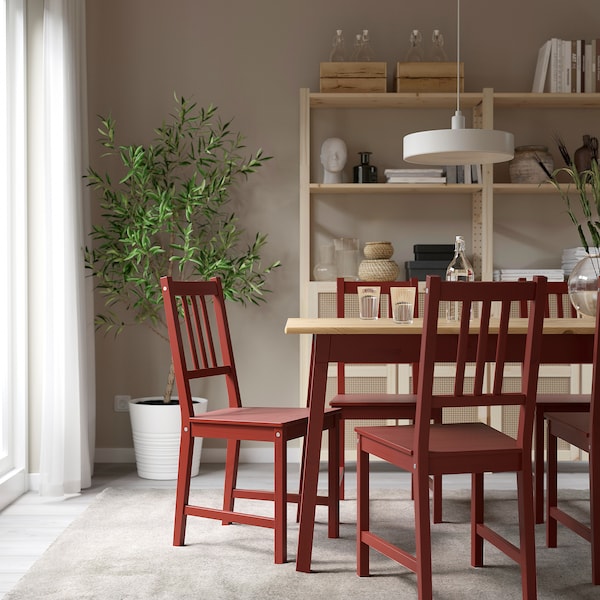 IKEA PINNTORP chair Red Stained, Ikea Ireland | 0651VIBWD