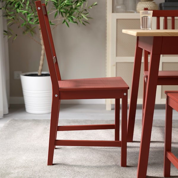 IKEA PINNTORP chair Red Stained, Ikea Ireland | 0651VIBWD