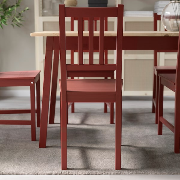 IKEA PINNTORP chair Red Stained, Ikea Ireland | 0651VIBWD