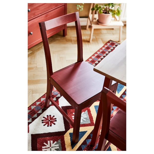 IKEA PINNTORP chair Red Stained, Ikea Ireland | 2034ENKPG