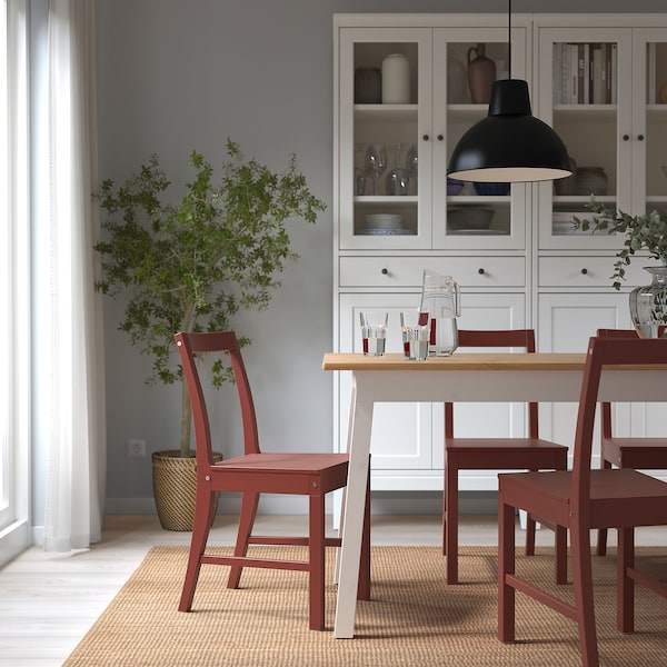 IKEA PINNTORP chair Red Stained, Ikea Ireland | 2034ENKPG