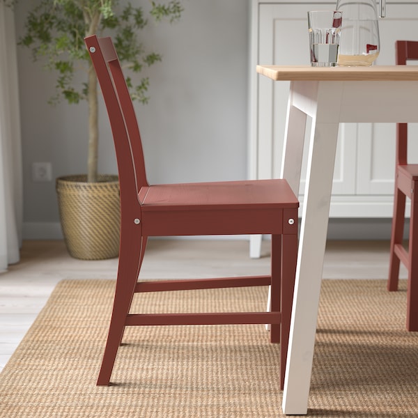 IKEA PINNTORP chair Red Stained, Ikea Ireland | 2034ENKPG