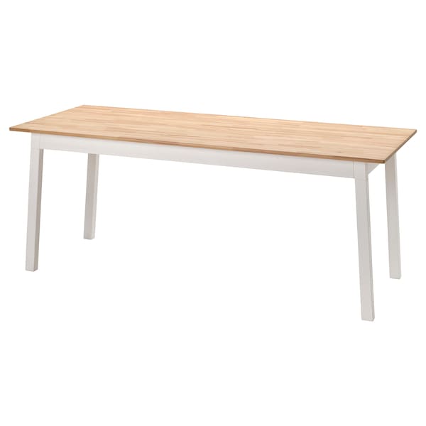 IKEA PINNTORP table, light brown stained/white stained, 72 7/8x29 1/2 in, Ikea Ireland | 6097CBQER