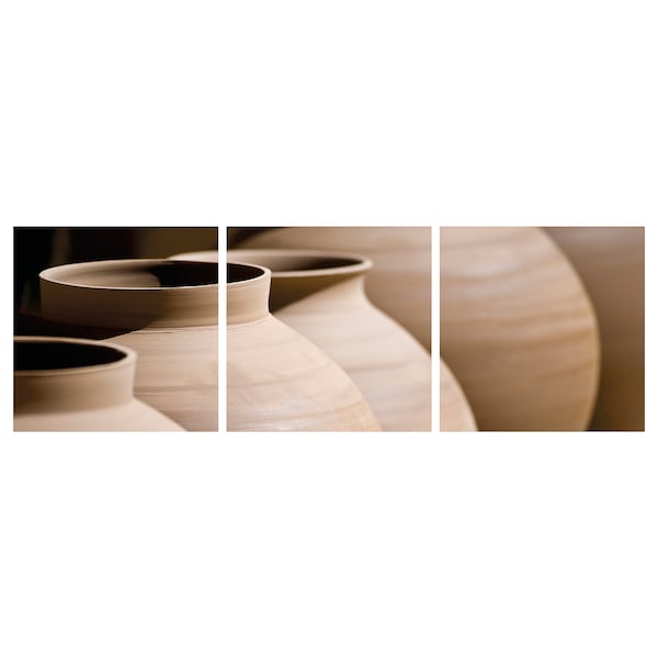 IKEA PJÄTTERYD picture, 22x22 in, 3 pack Pottery In A Row, Ikea Ireland | 2983VEUXA