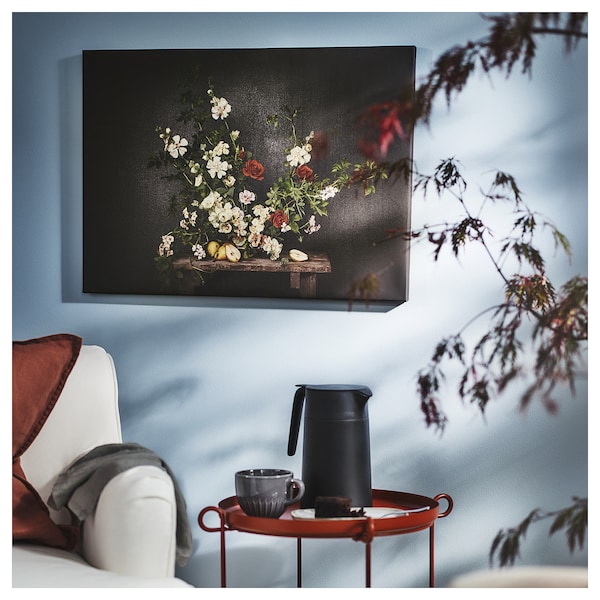 IKEA PJÄTTERYD picture, 27 ½x19 ¾ in Flowers / Against A Black Wall, Ikea Ireland | 5072JWMNX