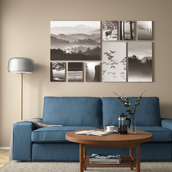 IKEA PJÄTTERYD picture, set of 9, in nature, 70 ½x44 in, Ikea Ireland | 0685TUZPS
