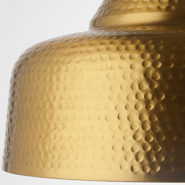 IKEA PLATTLÄNS pendant lamp, brass color, Ikea Ireland | 8315ZBAYQ