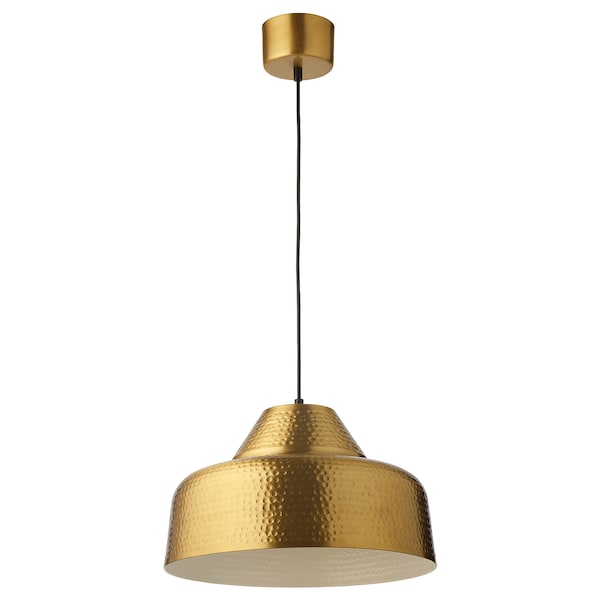 IKEA PLATTLÄNS pendant lamp, brass color, Ikea Ireland | 8315ZBAYQ