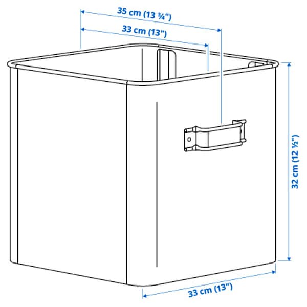 IKEA PLOGFÅRA storage box, light beige, 13 ¾x13x12 ½ in, Ikea Ireland | 5064XBHOS
