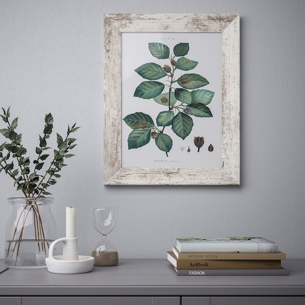 IKEA PLOMMONTRÄD frame, white stained pine effect, 12x16 in, Ikea Ireland | 9842YPJAC