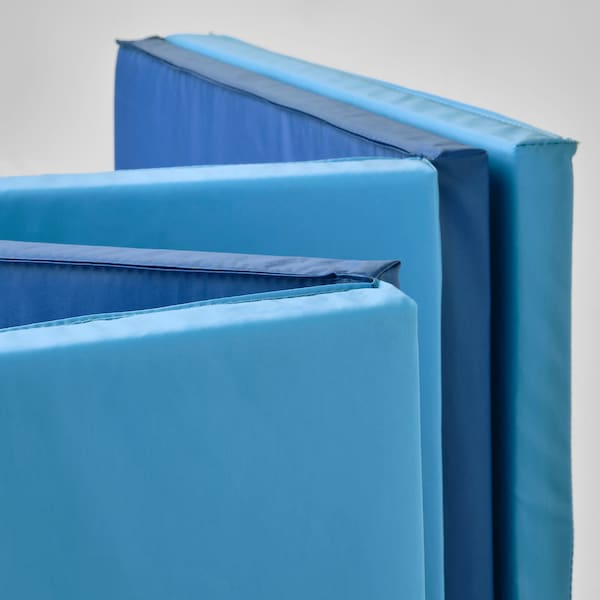 IKEA PLUFSIG folding gym mat, 30 3/4x72 7/8 in Blue, Ikea Ireland | 5029CLYOV