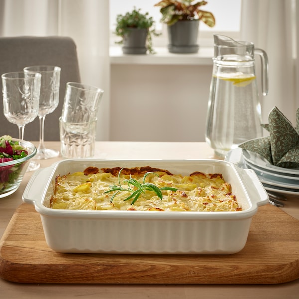 IKEA POETISK baking dish, off-white, 13x9 in, Ikea Ireland | 1842ZCNSP