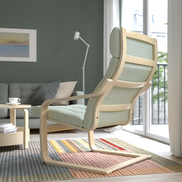 IKEA POÄNG armchair Birch Veneer / Gunnared Light Green, Ikea Ireland | 4625ZRFIN