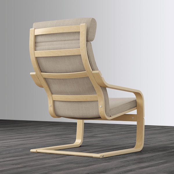 IKEA POÄNG armchair Birch Veneer / Hillared Beige, Ikea Ireland | 3187JFASW