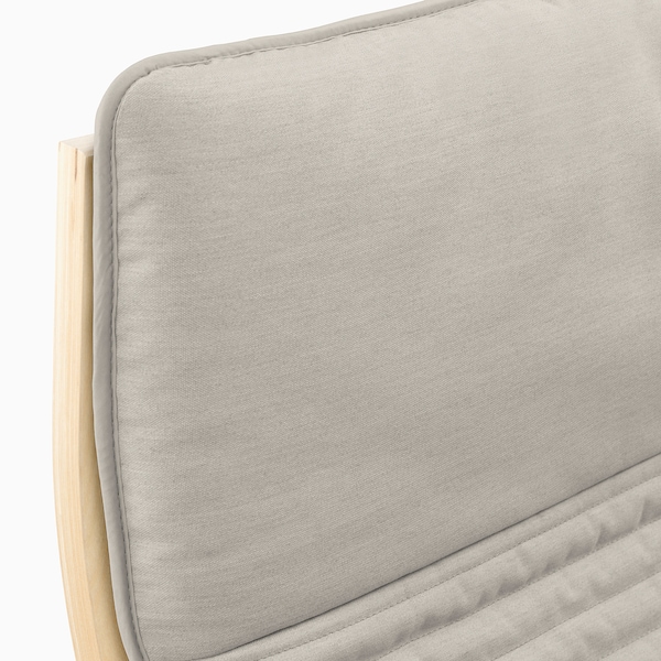 IKEA POÄNG armchair Birch Veneer / Knisa Light Beige, Ikea Ireland | 3582FDXNK
