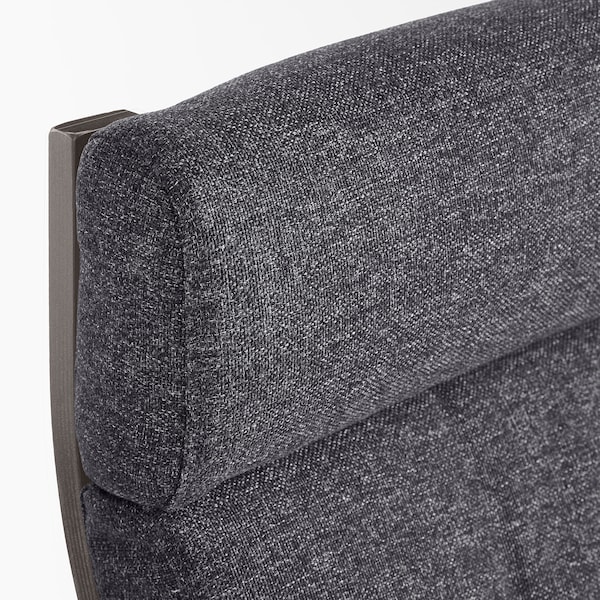 IKEA POÄNG armchair Black / Brown / Gunnared Dark Gray, Ikea Ireland | 0473NHFKR