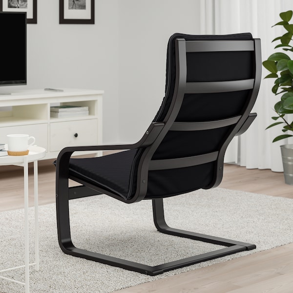 IKEA POÄNG armchair Black / Brown / Knisa Black, Ikea Ireland | 0291VQYOL