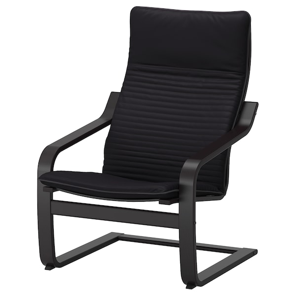 IKEA POÄNG armchair Black / Brown / Knisa Black, Ikea Ireland | 0291VQYOL